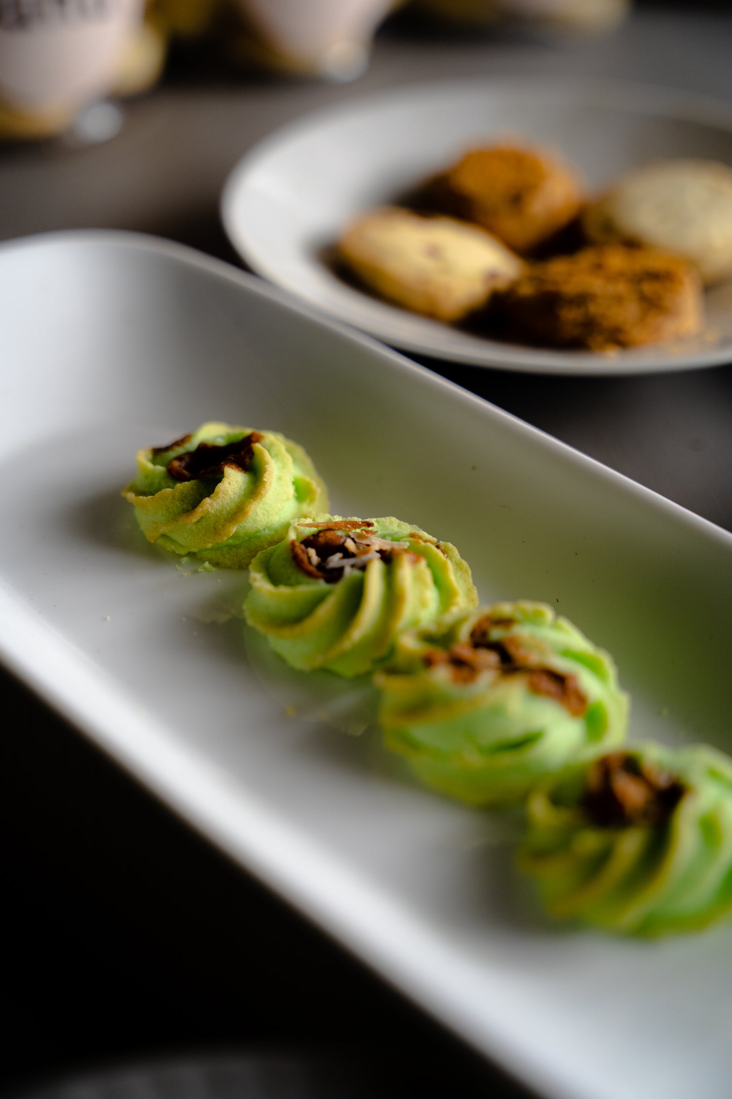 Pandan Gula Melaka Butter Cookie