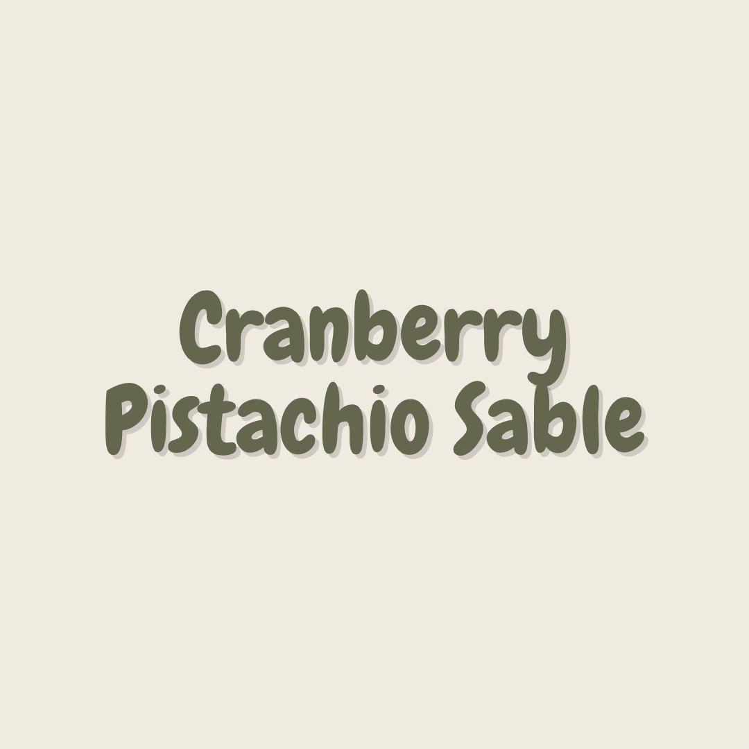 Cranberry Pistachio Sablé Cookies