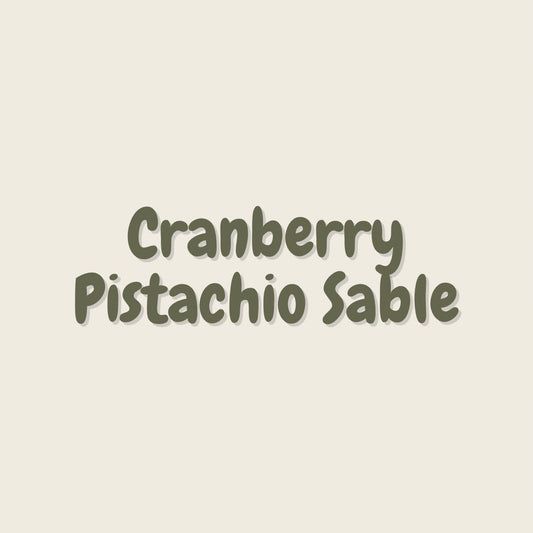 Cranberry Pistachio Sablé Cookies